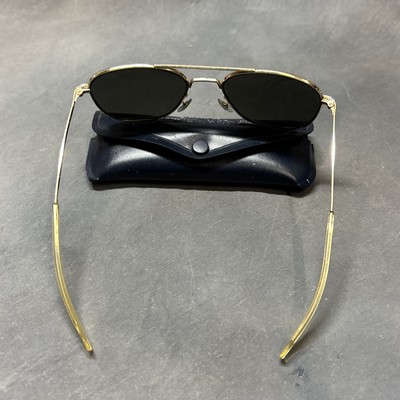 Command Marketing USA 23K Gold Pilot Aviator Sunglasses Minor