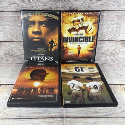 Lot of 4 Sports Drama DVDs: Remember the Titans, Invincible, Junction Boys, 61*