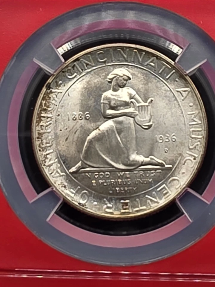 1936-D Cincinnati - Commemorative 50c Half Dollar - Silver - NGC MS67 - Image 4 of 4