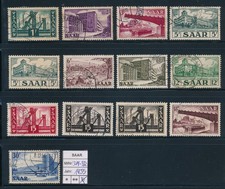 Briefmarken Saarland 1955 Michel 319-332 gestempelt