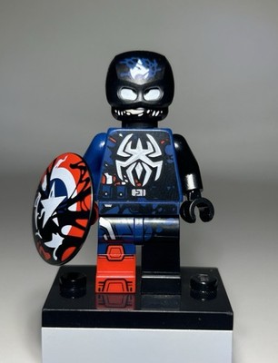 LEGO Venomised Captain America Minifigure 76342 Marvel Spiderman Daily Bugle NEW