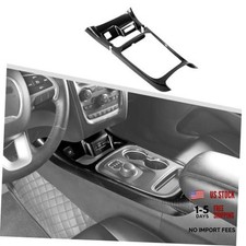 Jimen Compatible with Dodge Durango 2014-2020, 2PCS Gear Shift Carbon Fiber