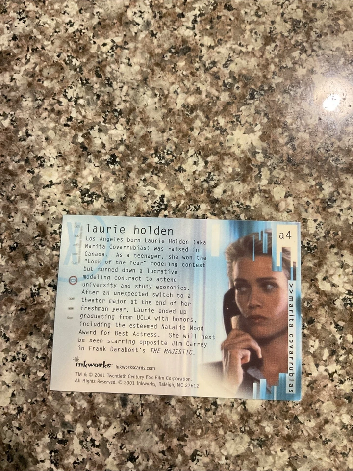 2001 Inkworks X-Files Seasons 4 & 5 Autograph Card Laurie Holden - Image 3 of 3
