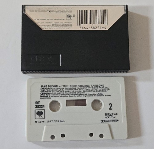 JANE OLIVOR First Night Chasing Rainbows 1982 Cassette Tape Double Play - Picture 2 of 3