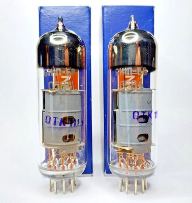 US Stock! 6I1P-EV  6И1П-ЕВ  6U1  ECH81  6AJ8 MATCHED PAIR (2pcs) TUBES NEW