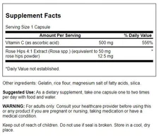 Swanson Vitamin C with Rose Hips 500 mg 400 Capsules