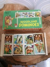 Pepys Series Woodland Dominoes Pictures by Racey Helps 1967 Complete Vintage