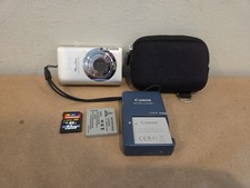 Canon PowerShot ELPH 100 HS Silver Digital Camera 12.1MP Bundle - TESTED