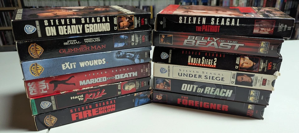 Steven Seagal - VHS Tape Movie LOT Set Bundle of 12 Various Titles - Image 2 of 4