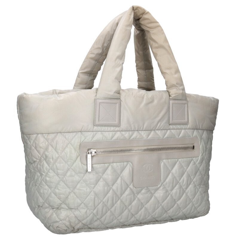 CHANEL Coco Cocoon MM Nylon Tote Bag Preowned BS99