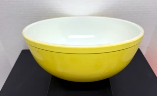 Vintage Pyrex Yellow Serving Bowl