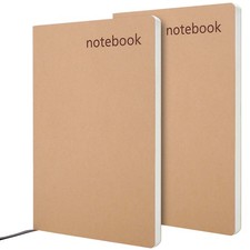 Notebooks College Ruled, Kraft Notebooks Journals for Writing, Soft Cover Not...