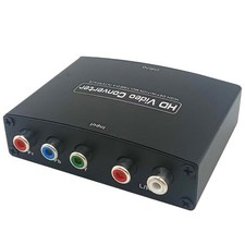 Component Video Stereo Audio Source to HDMI Adapter HD 1080P for DVD Player TV