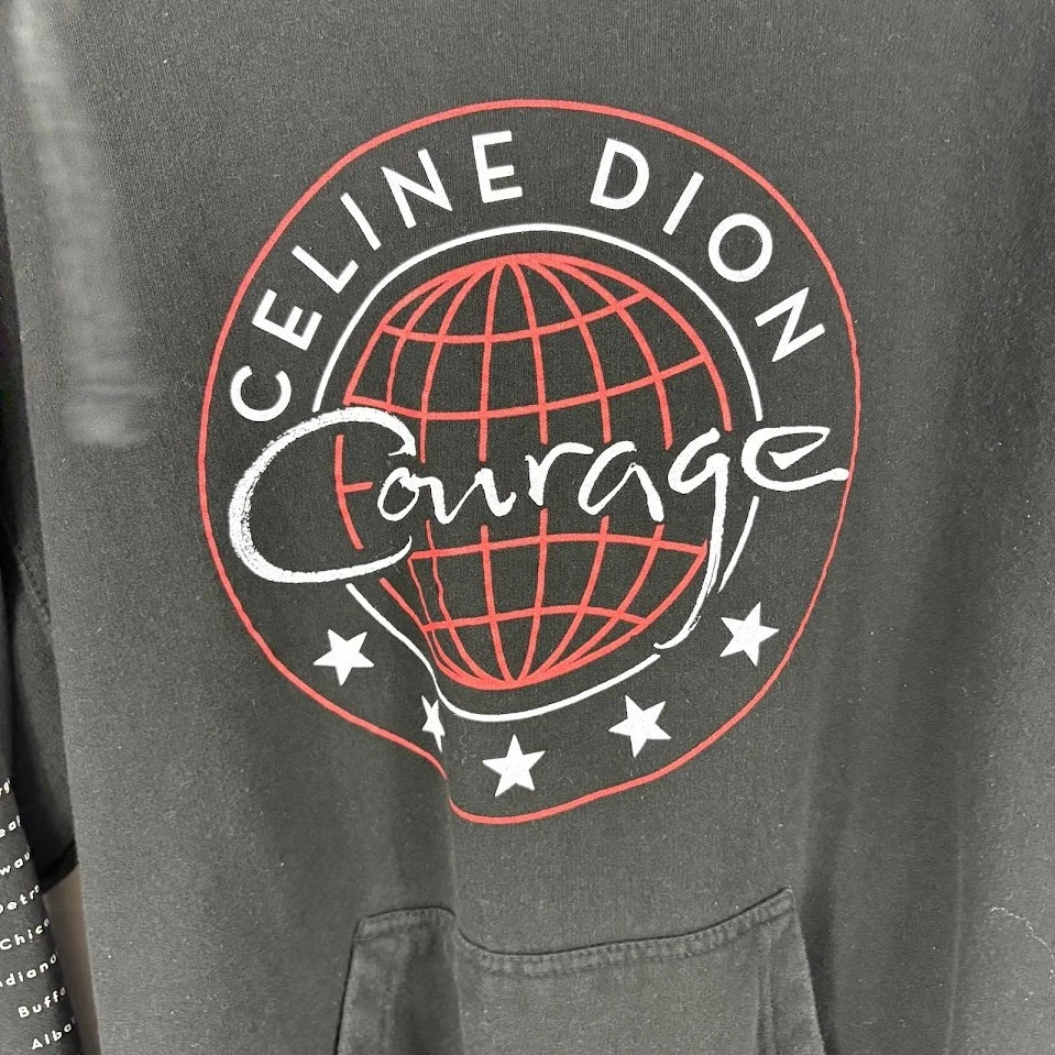 Felpa con cappuccio Celine Dion L Courage Tour