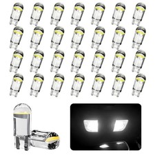 30PCS 194 LED Bulbs, T10 168 W5W Interior Light Replacement White White
