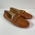 Ralph Lauren LRL Caliana Driving Loafers Brown Leather Shoes Women's Size 6 B US