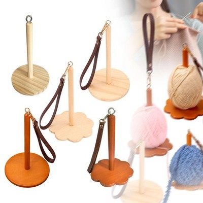 Garnrollenhalter Spule Organizer Multifunktionales Zubehör Holzfaden Ständer
