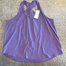 CALIA NWT XXL Twist Back Tank Light Purple WAX14114 Ret$ 48 Pristine!