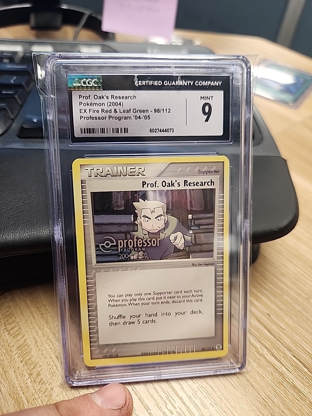 CGC 9 Pokemon Prof. Oak's Research Professor Program 2004-2005 Promo - 98