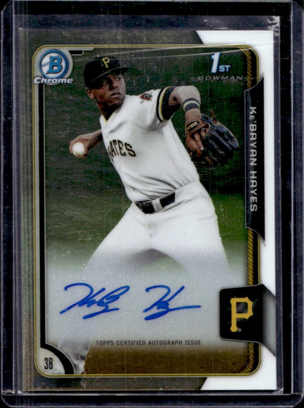 2015 Bowman Draft Ke'Bryan Hayes Chrome Auto 1st Prospect #BCA-KHA Pirates