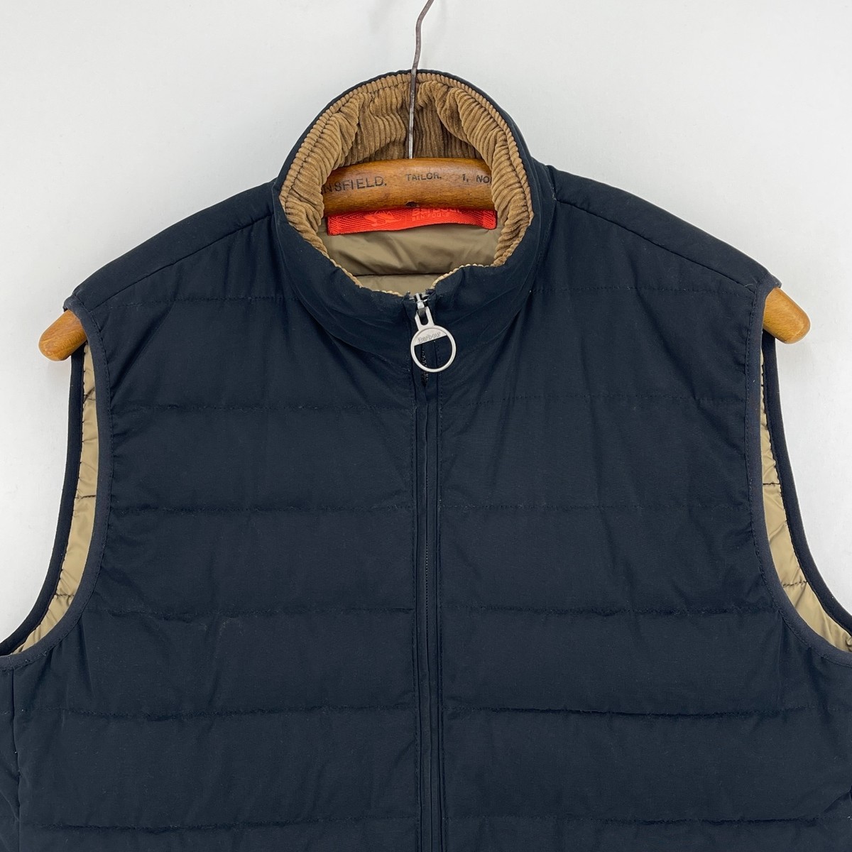 Barbour Ben Fogle Wasedale Gilet Mens Medium Blue Quilted Padded