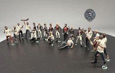 Juego de 19 figuras de tripulación de barco naval oficial marinero diorama de resina sin pintar 1:24-96