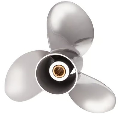 Propeller Edelstahl 9-1/4 x 10 für Mercury 15+20 PS 4-Takt, Tohatsu 9.9-20 PS