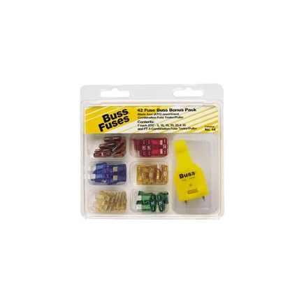 Bussmann Fuses NO.44 Carded Fuse Kits, Atc Fuse Pack 42 Fuses & Tester Puller - Image 2 of 4