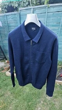 APC Wool Dark Blue Jacket , RRP £300, BNWOT, Never Worn, Size S-M