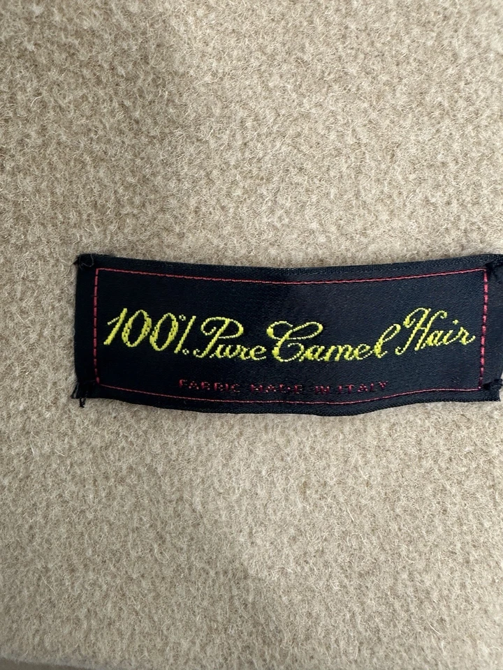 Vintage Larry Levine Tan Women’s 100% Camel Hair Double Breasted Pea Coat Size 4 - Image 3 of 4