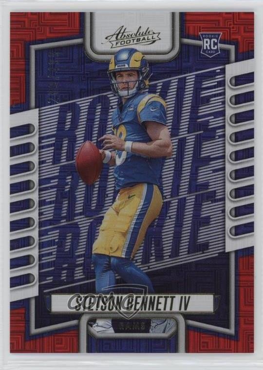 2023 Panini Absolute Rookies Red Squares /499 Stetson Bennett IV #136 0nr3