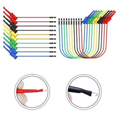 Soft Silicone Test Leads with Strong Clips for Electrical Circuit Testing