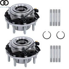 2× Front Wheel Bearing Hub Assy For FORD F250 F350 SUPER DUTY 2005-2010 4×4 SRW