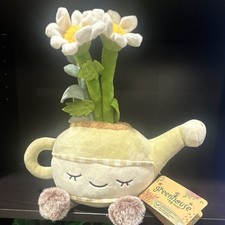 Russ Greenhouse Watering Can Plush Stuffed Toy w/ Daisy Flowers