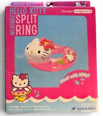 NOS Nakajima Hello Kitty Inflatable Split Ring Sealed Inner Package  2005