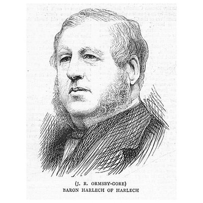 J.R. Ormsby-Gore Baron Harlech of Harlech - Antiker Druck 1876
