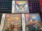 Lego 3 GAME BUNDLE LOT for Nintendo DS; Batman 1; Indiana; Harry Potter