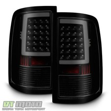 Black Smoke 2009-2018 Dodge Ram 1500 10-18 2500 3500 Led Tube Tail Lights Lamps