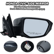 Cosmic Blue Metallic Side Mirror For Honda Civic 2016-2020 Right Passenger 3Pin