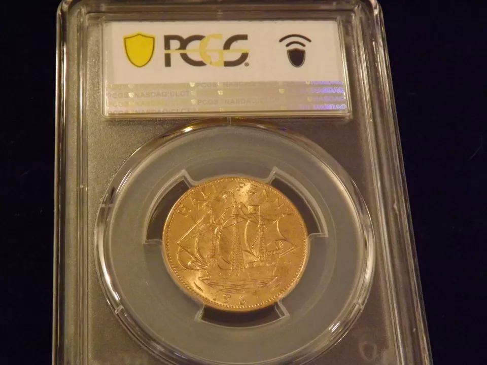 1967 1/2 D GREAT BRITAIN PCGS MS 65 RD - Image 2 of 2