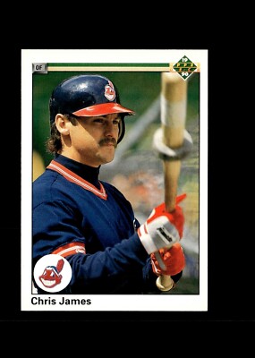 1990 Upper Deck - ''OF'' Has Space from left border #798 Chris James