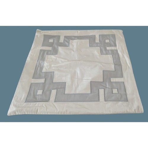 Stunning Ann Gish 100% Silk Pillow Sham Cover Champagne / Gray 25 X 26