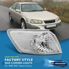 For 00-01 Toyota Camry Replacement Chrome Corner Light Park Lamp Passenger Side