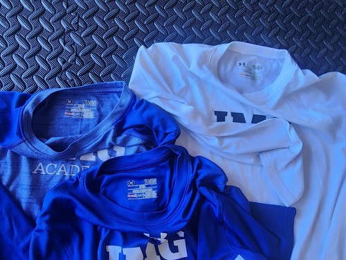 YOUTH great condition UNDER ARMOUR IMG ACADEMY 3-pack shirts size Youth Large - Picture 4 of 5