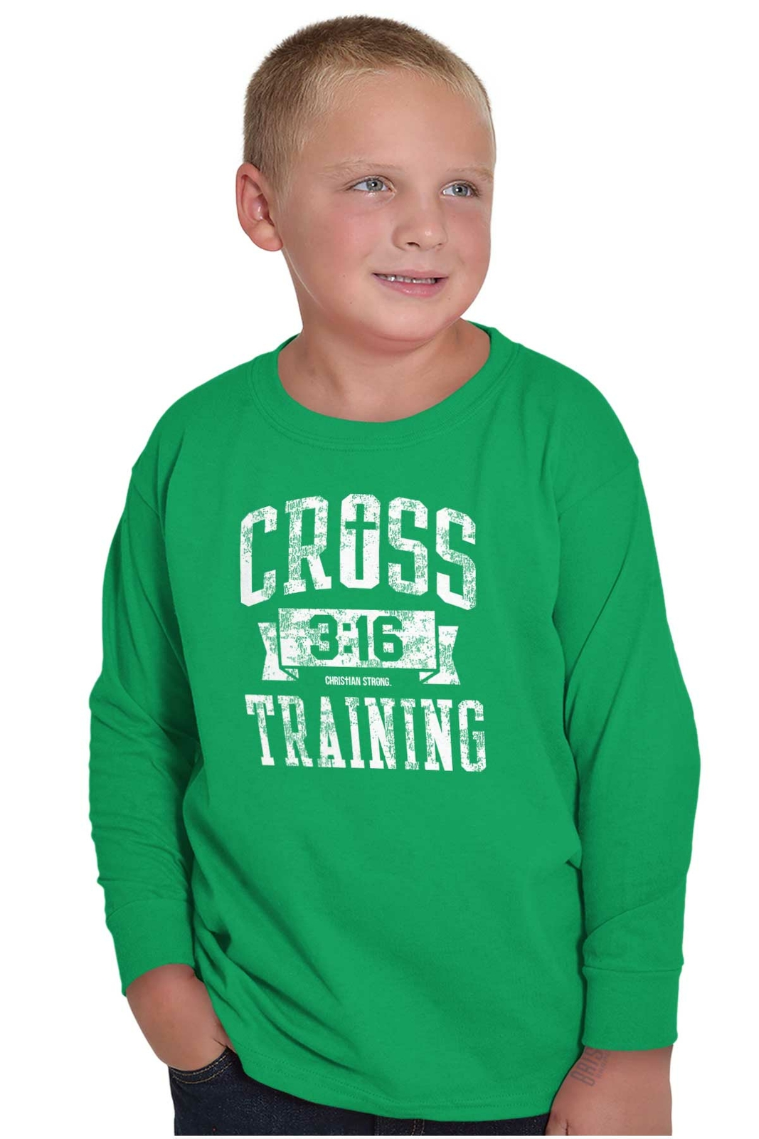 Cross Training Christian Religious Athletic Unisex Youth Long Sleeve