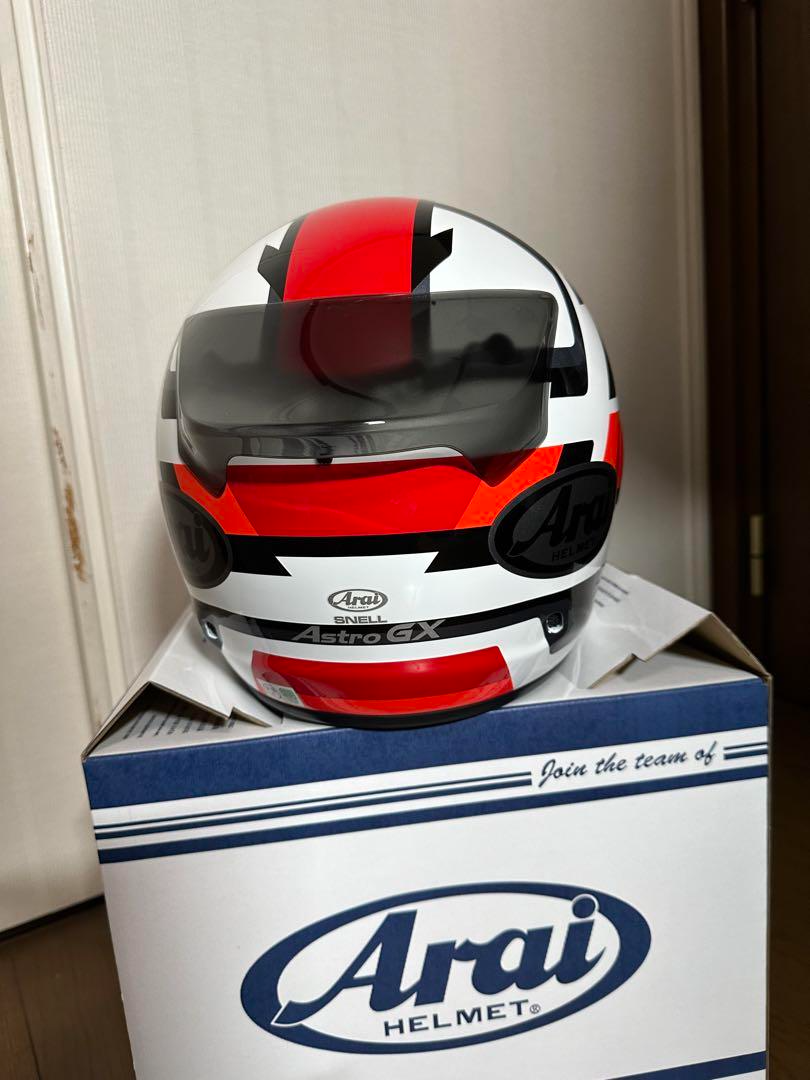 Arai ASTRO GX FACE MOTORCYCLE HELMET Full Face Red XL-size 61-62cm
