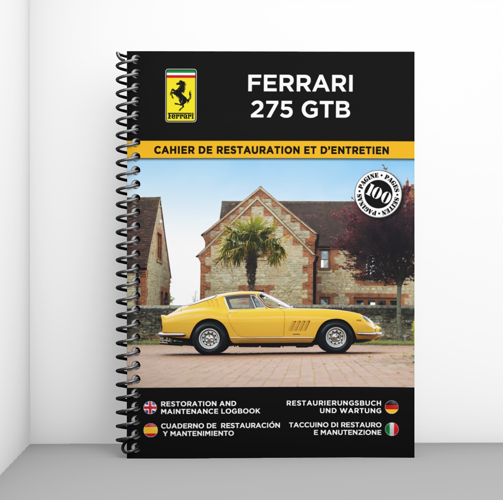 Cahier restauration Ferrari 275 GTB livre maintenance auto