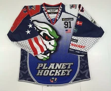Dynamix Sport Planet Hockey Jersey multi color # 91 Size Small