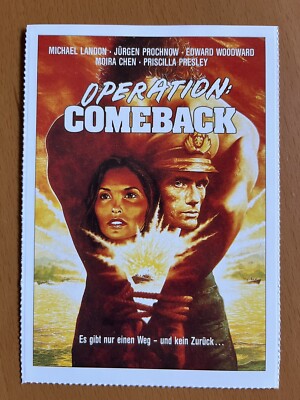 Operation Comeback - Filmkarte Filmplakatkarte Video Plus - Jürgen Prochnow