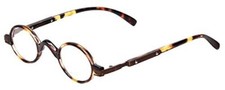 Calabria R314 Unisex Vintage Professor Oval Reading Glasses Havana Tortoise 5.00